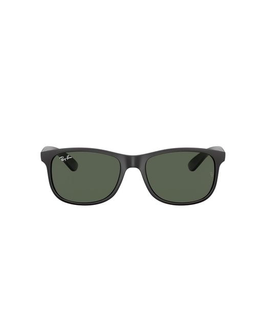 Ray-Ban Black Rb4202 607313 Andy Non-polarized Sunglasses, Matte Brown/brown Gradient, 55 Mm for men