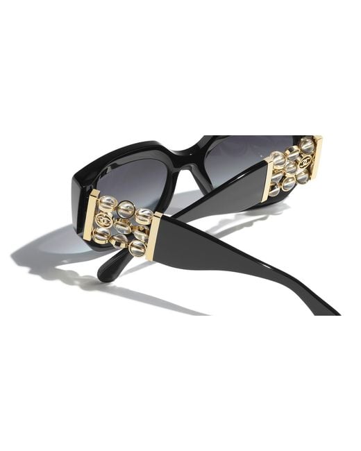 Chanel Black Sunglass Cat Eye Sunglasses Ch5545