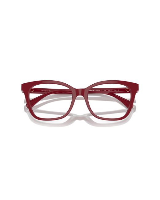 Chanel Black Sunglass Rectangle Eyeglasses Ch3463a