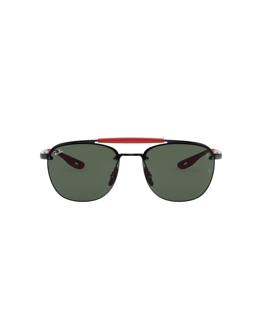 Ray-Ban Black Rb3662m Scuderia Ferrari Collection Sunglasses Frame Brown Lenses for men