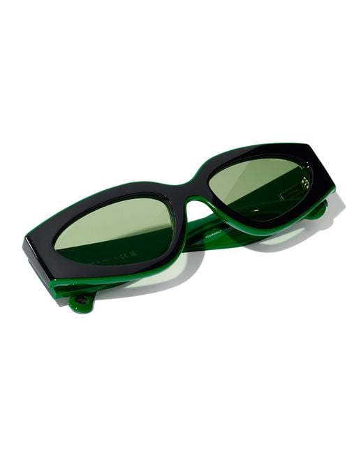 Chanel Black Sunglass Cat Eye Sunglasses Ch6056