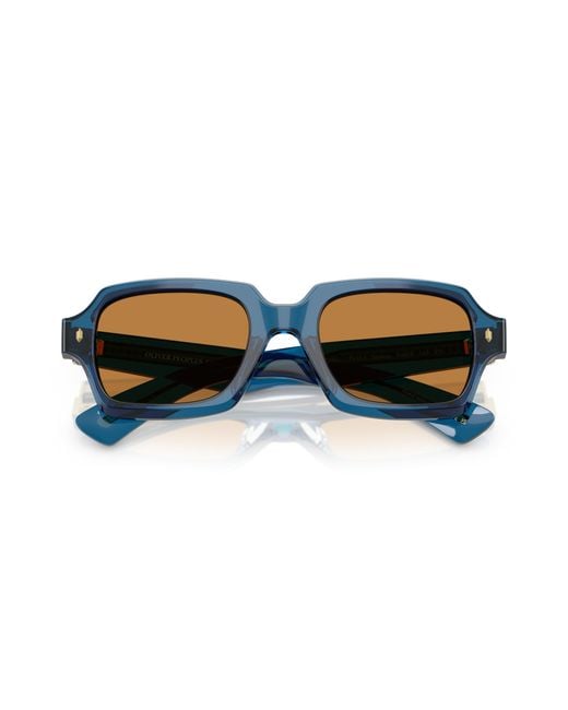 Oliver Peoples Black Sunglass Ov5539su Devaney 18k