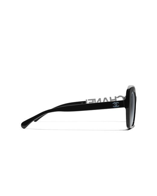 Chanel Black Sunglass Square Sunglasses Ch5422b