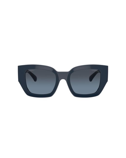 Chanel Black Sunglass Square Sunglasses Ch5506