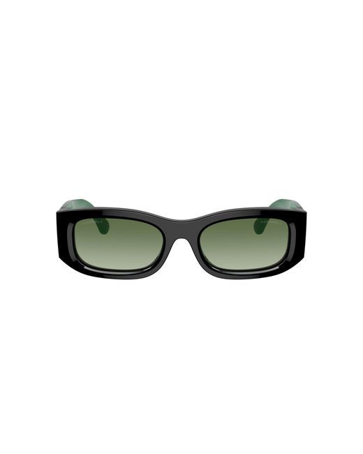 Chanel Green Sunglass Rectangle Sunglasses Ch5525a