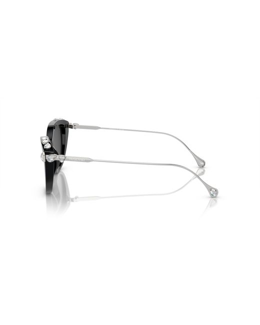 Swarovski Black Sk6010f Low Bridge Fit Sunglasses