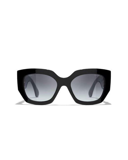 Chanel Black Sunglass Cat Eye Sunglasses Ch5545