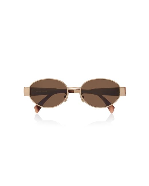 Céline Black Sunglass Triomphe Metal Cl40235u
