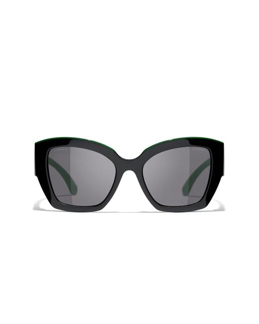 Chanel Black Sunglass Butterfly Sunglasses Ch6058