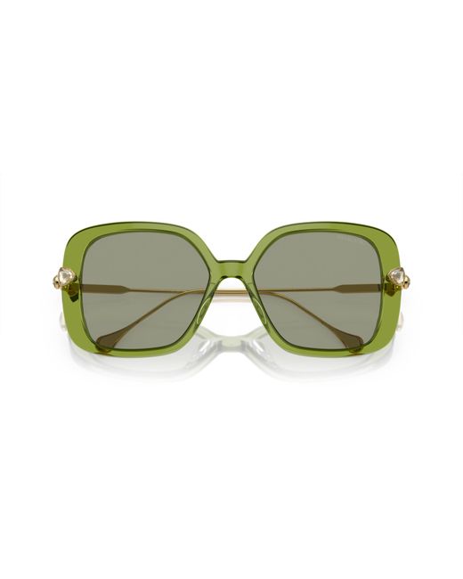 Swarovski Green Sk6011 Sunglasses