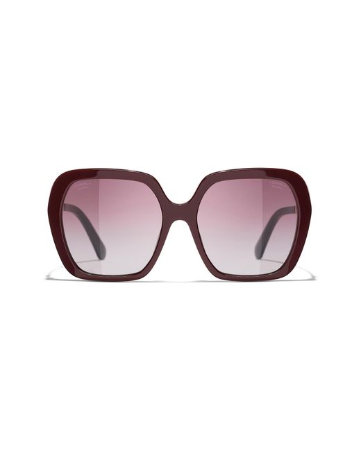 Chanel Black Sunglass Square Sunglasses Ch5521