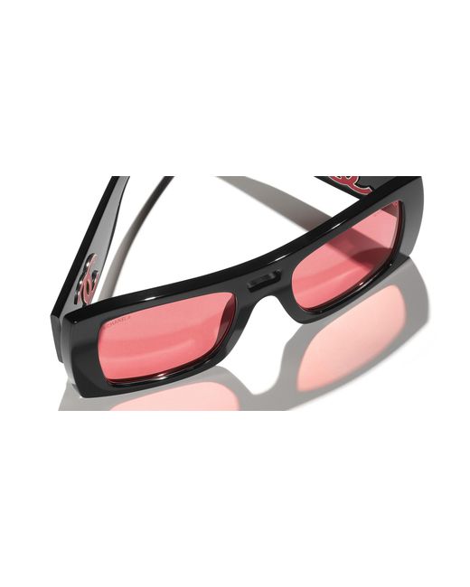 Chanel Black Sunglass Square Sunglasses Ch5539