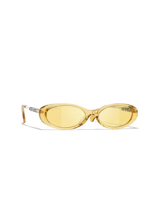 Chanel Black Sunglass Oval Sunglasses Ch5565 Ch5565