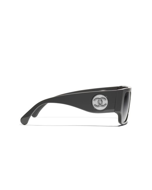 Chanel Black Sunglass Square Sunglasses Ch5549
