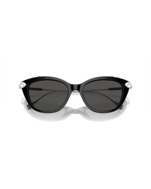 Swarovski Black Sk6010f Low Bridge Fit Sunglasses
