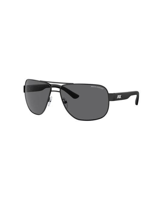 ARMANI EXCHANGE Black | X2012s Metl Rectngulr Sunglsses for men