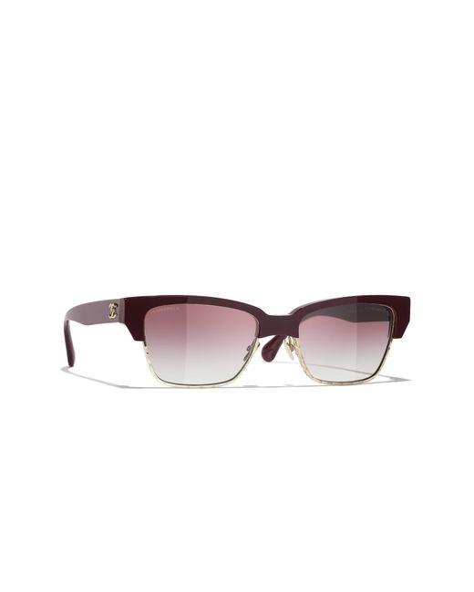 Chanel Black Sunglass Cat Eye Sunglasses Ch5558