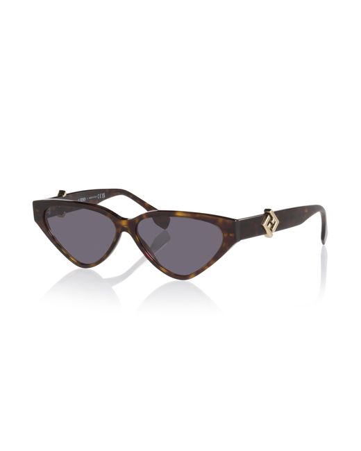 Fendi Black Sunglass Ff Diamonds Fe40184i