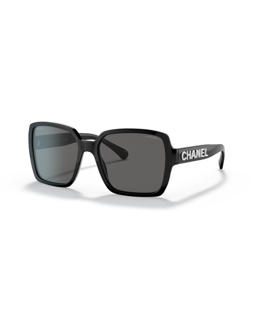 Chanel Black Sunglass Square Sunglasses Ch5408