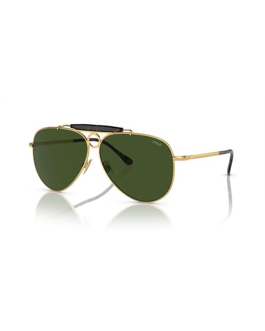 Polo Ralph Lauren Green Sunglass Ph3149 for men