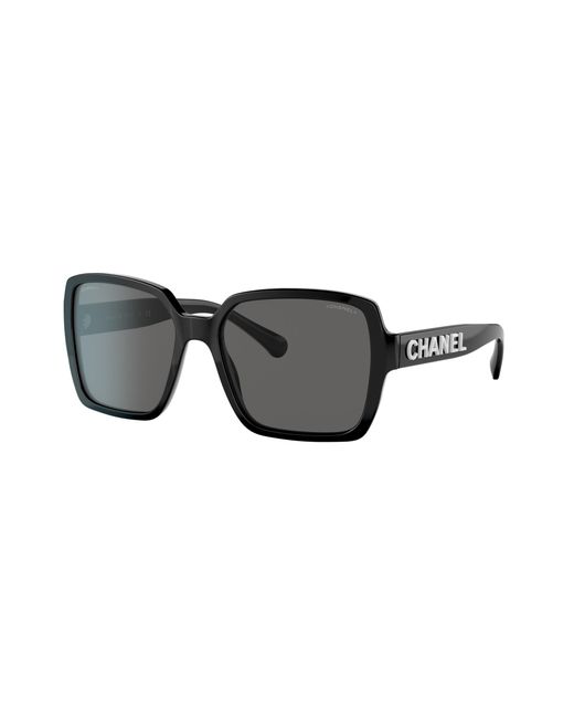 Chanel Black Sunglass Square Sunglasses Ch5408