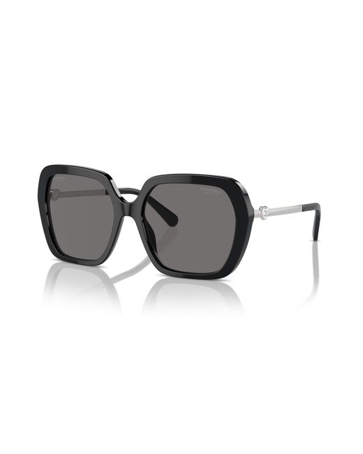 Chanel Black Sunglass Square Sunglasses Ch5521a