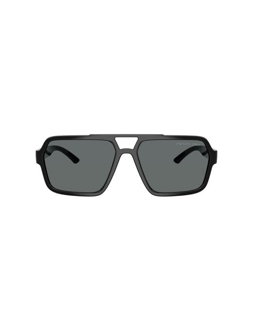 Prada Linea Rossa Black Sunglass Ps 01xs for men