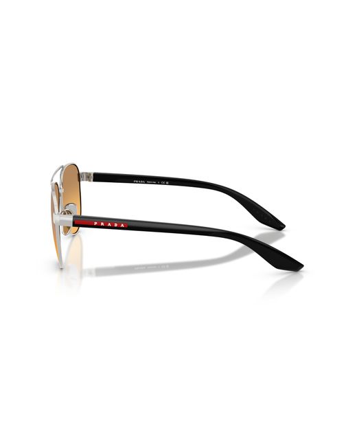 Prada Linea Rossa Black Sunglass Ps 55ys for men