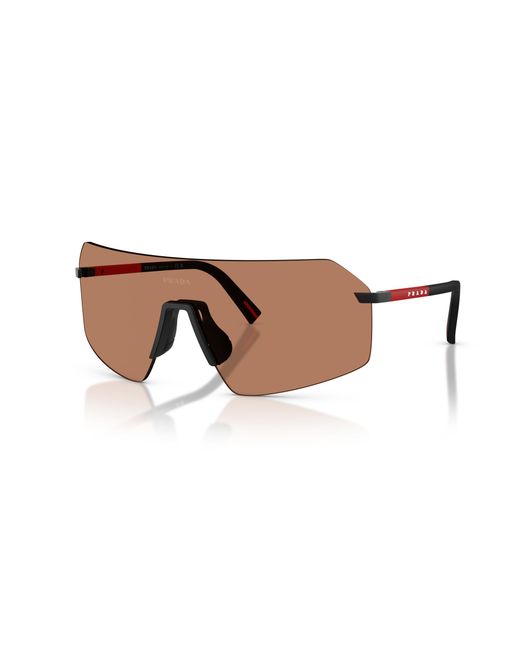 Prada Linea Rossa Black Sunglass Ps B50s for men