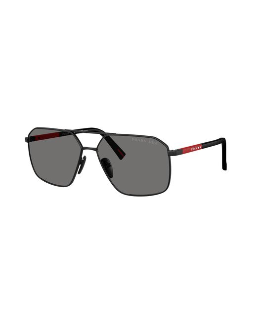Prada Linea Rossa Black Sunglass Ps A50s for men