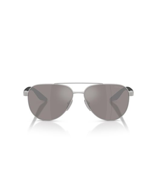 Prada Linea Rossa Man Ps 03qs - Frame Color: Black, Lens Color: Grey-black, Size 57-/17/145 for men