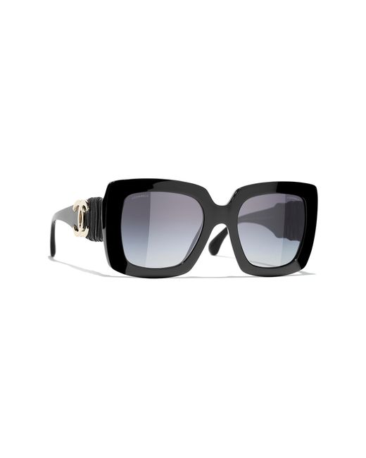 Chanel Black Sunglass Square Sunglasses CH5474Q