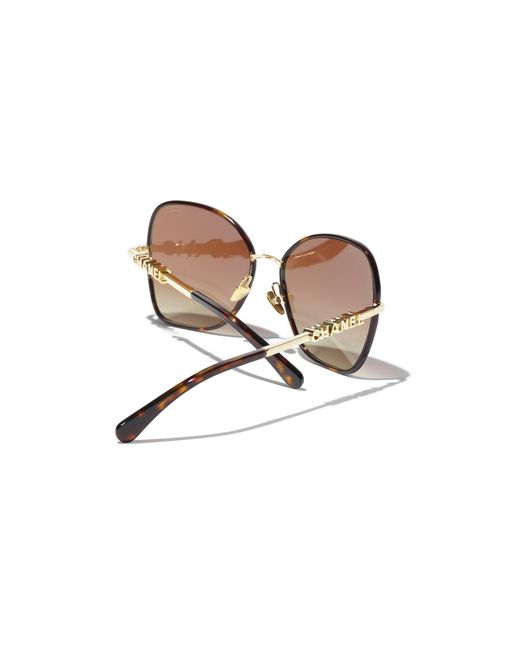 Chanel Black Sunglass Butterfly Sunglasses Ch4283