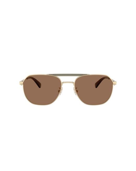 COACH Black Hc7178 Aviator Sunglasses for men