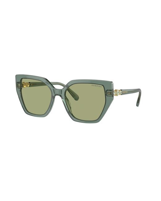 Swarovski Green Sunglass Sk6016