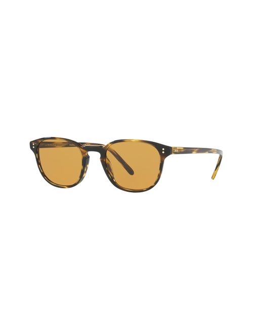 Oliver Peoples Brown 0ov5219s Oval Sunglasses for men