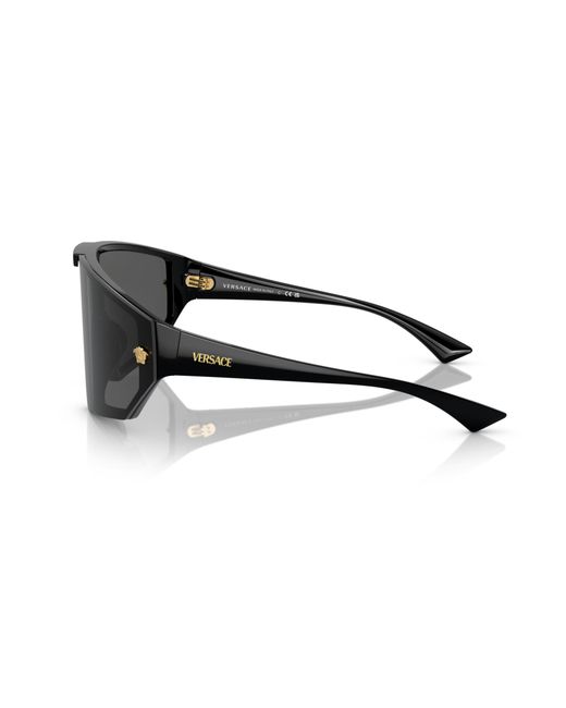 Versace Black Ve4461 Irregular-Frame Acetate Sunglasses