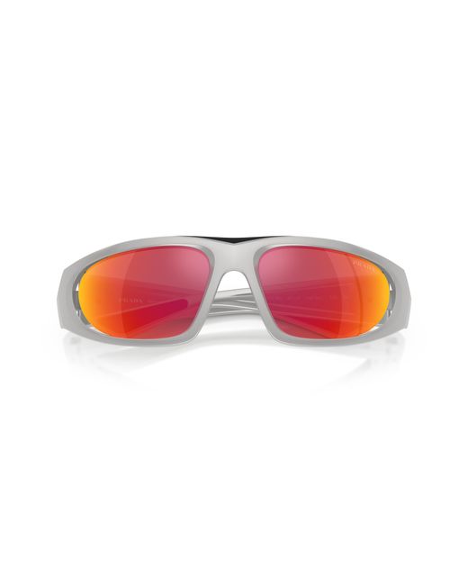 Prada Linea Rossa Black Sunglass Ps 01us Active for men