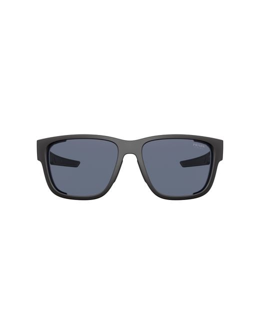 Prada Linea Rossa Black Sunglass Ps 07ws for men