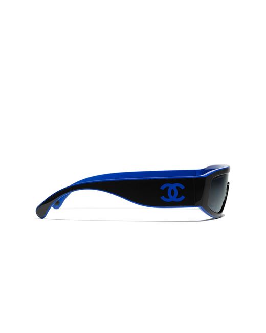Chanel Green Sunglass Shield Sunglasses Ch6057