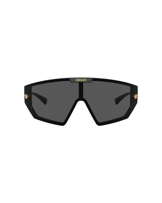 Versace Black Ve4461 Irregular-frame Acetate Sunglasses