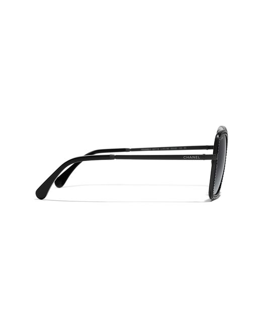 Chanel Black Sunglass Square Sunglasses Ch4277b