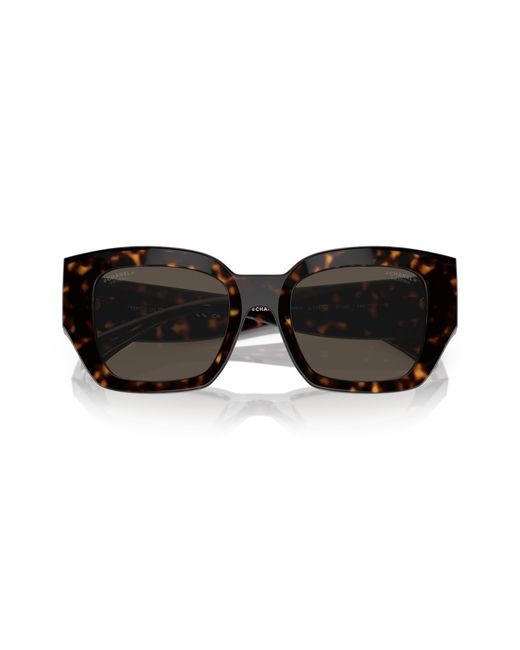 Chanel Black Sunglass Square Sunglasses Ch5506a