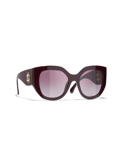 Chanel Black Sunglass Butterfly Sunglasses Ch5550