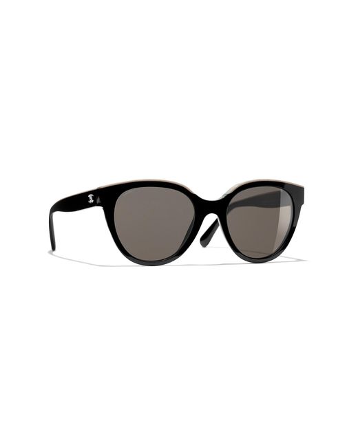 Chanel Black Sunglass Butterfly Sunglasses Ch5414