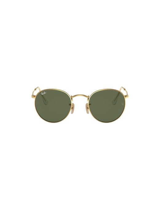 Ray-Ban Black Sunglass Rb3447n Round Flat Lenses for men
