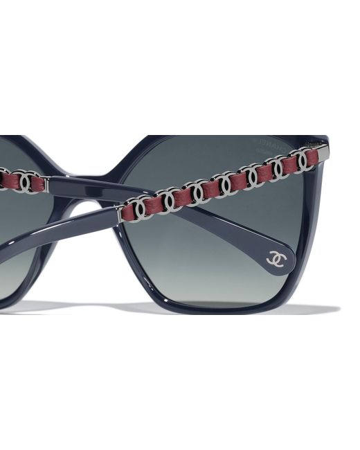 Chanel Black Sunglass Square Sunglasses Ch5546q