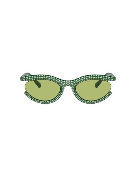 Swarovski Green Sunglasses Sk6006