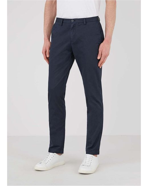 mens navy blue slim fit chinos