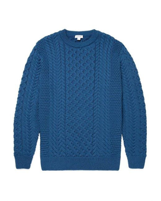 sunspel cable knit